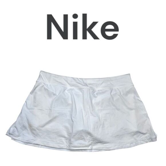 Nike Dri-Fit Athletic Skort Skirt Women’s XL White Golf Tennis Performance Short - Picture 2 of 7